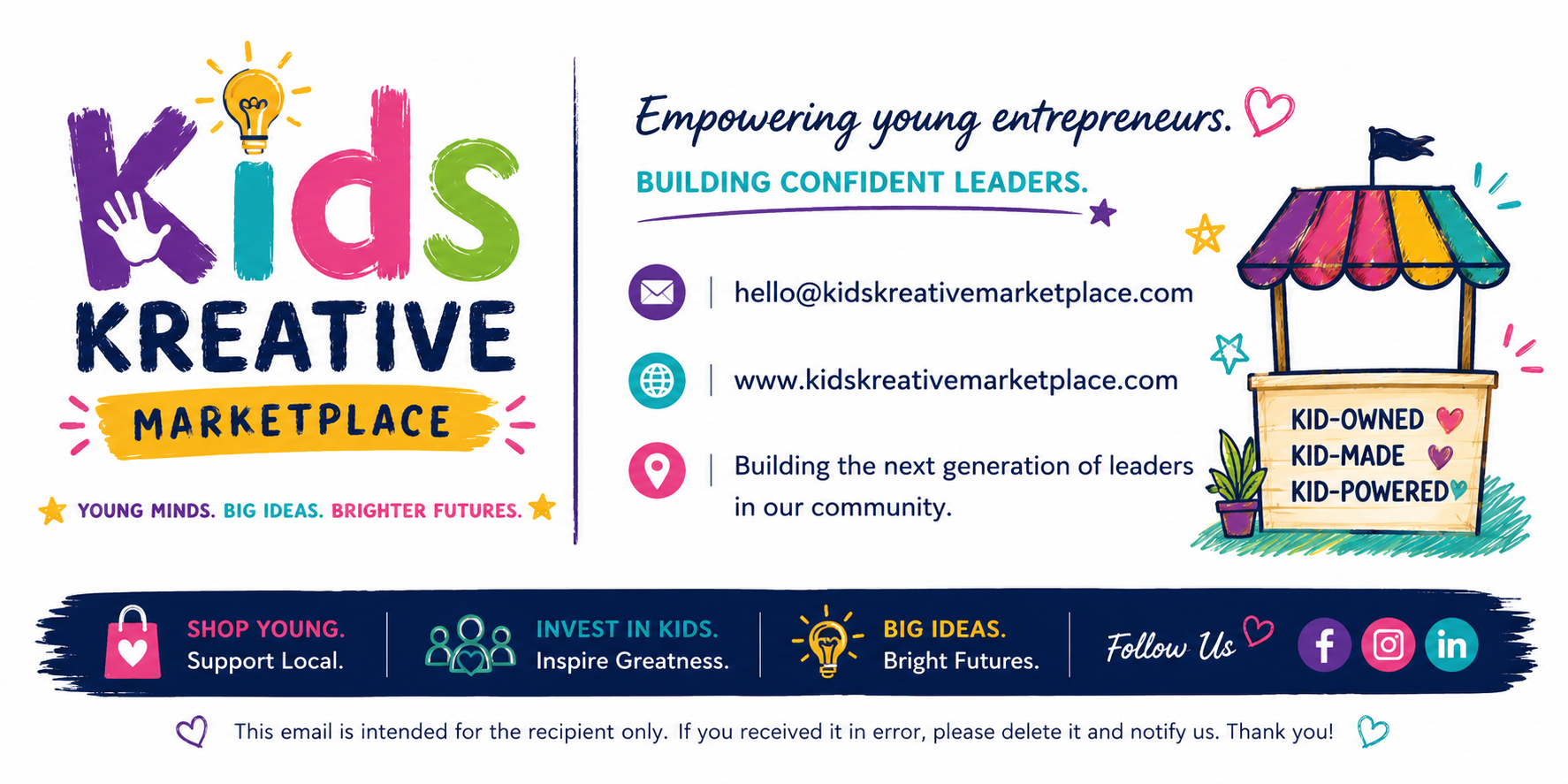 Kids Kreative Marketplace contact information